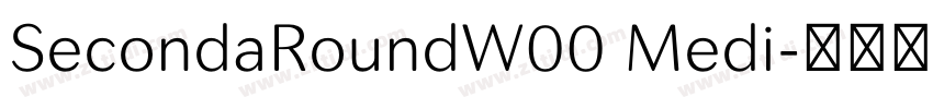 SecondaRoundW00 Medi字体转换